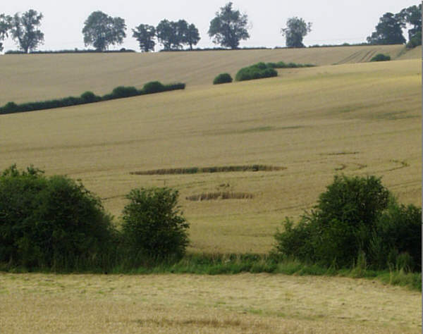 Brixworth, Northamptonshire crop circle, aerial photo 2