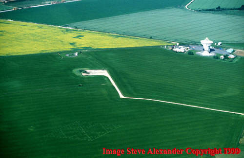 Chilbolton, Hampshire crop circle, aerial photo 2