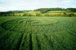 Compton Dando, Somerset crop circle, aerial photo 4