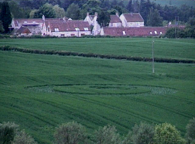 Compton Dando, Somerset crop circle, aerial photo 2