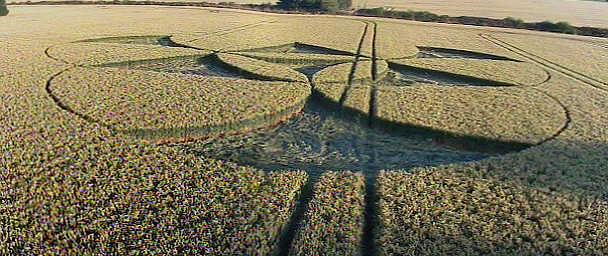 Corston (1), Somerset crop circle, aerial photo 3