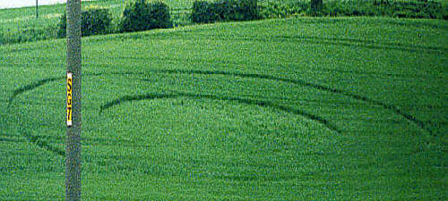 Dewsbury, Yorkshire crop circle, aerial photo 2