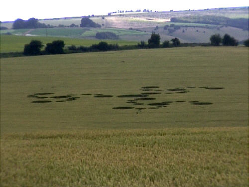 East Kennett, Wiltshire crop circle, aerial photo 4