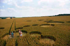 East Kennett, Wiltshire crop circle, aerial photo 8