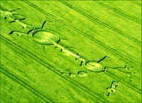 East Field (1), Wiltshire crop circle, aerial photo 15