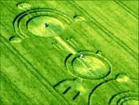 East Field (1), Wiltshire crop circle, aerial photo 11