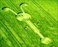 East Field (1), Wiltshire crop circle, aerial photo 10