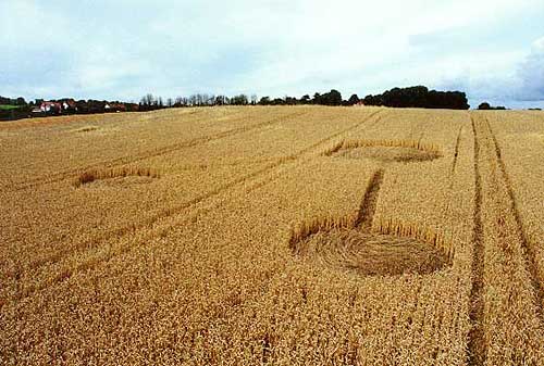 Easton in Gordano, Somerset crop circle, aerial photo 3