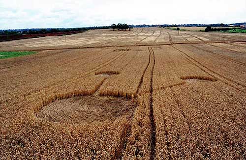 Easton in Gordano, Somerset crop circle, aerial photo 2