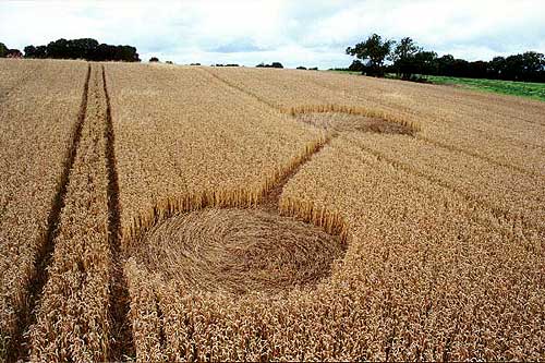 Easton in Gordano, Somerset crop circle, aerial photo 4