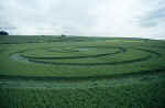 Hackpen Hill, Wiltshire crop circle, aerial photo 6