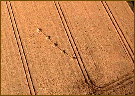 Henwood, Hampshire crop circle, aerial photo 5