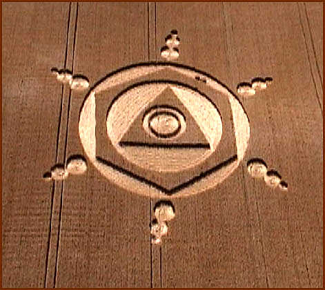 Henwood, Hampshire crop circle, aerial photo 4