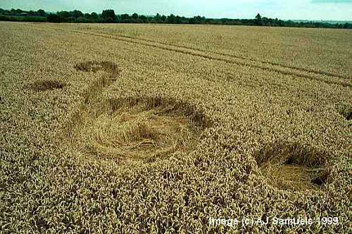 Honey Street, Wiltshire crop circle, aerial photo 9