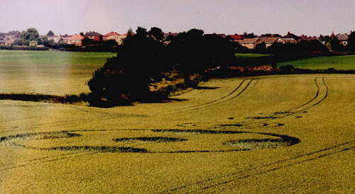 Junction 38 M1, Yorkshire crop circle, aerial photo 3