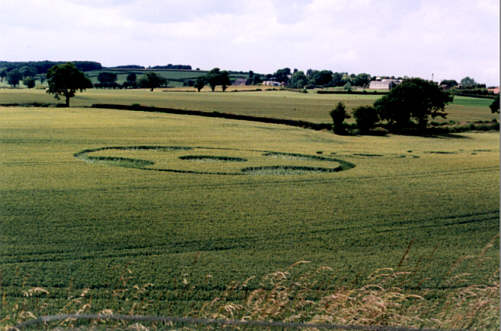 Junction 38 M1, Yorkshire crop circle, aerial photo 2