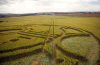 Sugar Hill, Wiltshire crop circle, aerial photo 4