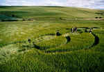Furze Hill, Wiltshire crop circle, aerial photo 5