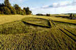 Marksbury, Somerset crop circle, aerial photo 4