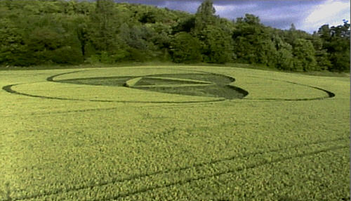 Marksbury, Somerset crop circle, aerial photo 2
