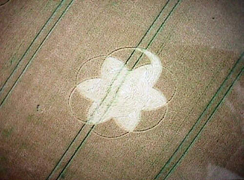 Micheldever, Hampshire crop circle, aerial photo 3