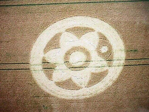 Micheldever, Hampshire crop circle, aerial photo 4