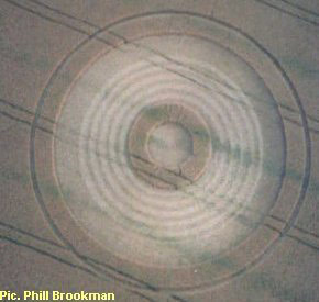 Morcott, Leicestershire crop circle, aerial photo 4