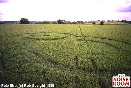 Owslebury, Hampshire crop circle, aerial photo 5