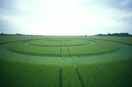 Penton Grafton, Hampshire crop circle from the air