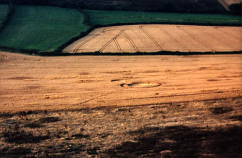 Preston, Dorset crop circle, aerial photo 4