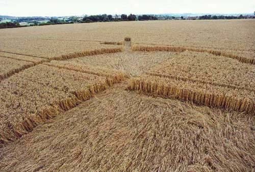Radstock Hill, Somerset crop circle, aerial photo 3