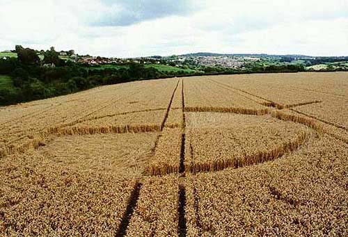 Radstock Hill, Somerset crop circle, aerial photo 4