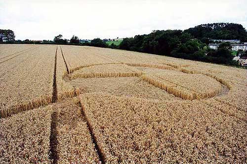 Radstock Hill, Somerset crop circle, aerial photo 5