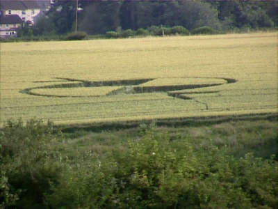 Radstock Hill, Somerset crop circle, aerial photo 2