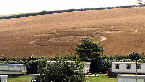 Malborough, Devon crop circle, aerial photo 2