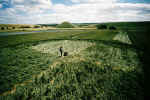 Silbury Hill, Wiltshire crop circle, aerial photo 3