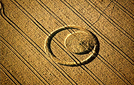 Wimpole Hall, Cambridgeshire crop circle, aerial photo 3