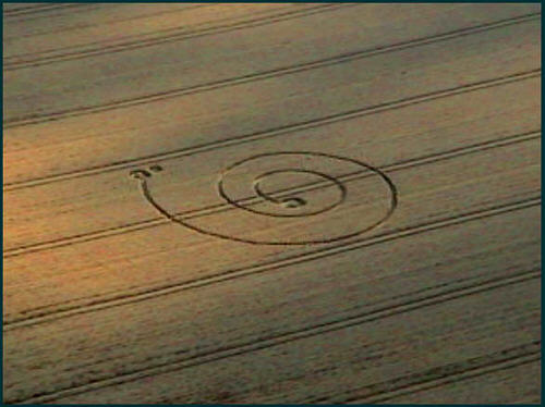 Stanton St Bernard, Wiltshire crop circle, aerial photo 9