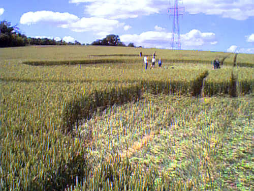 Mill Hill, Sussex crop circle, aerial photo 7