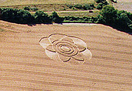 Mill Hill, Sussex crop circle, aerial photo 3