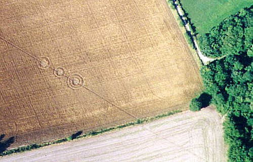 Mill Hill, Sussex crop circle, aerial photo 4