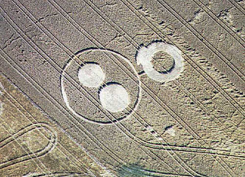 Mill Hill, Sussex crop circle, aerial photo 5