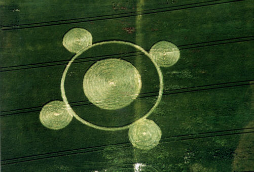 Mill Hill, Sussex crop circle, aerial photo 6