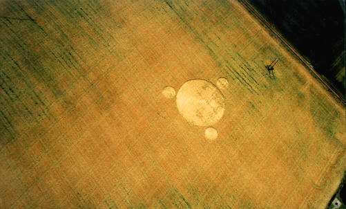 Mill Hill, Sussex crop circle, aerial photo 8