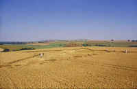 West Kennett, Wiltshire crop circle, aerial photo 5