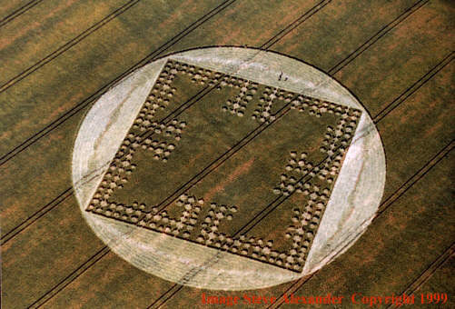 Windmill, Wiltshire crop circle, aerial photo 2