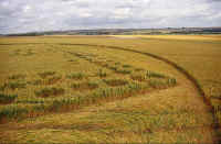 Windmill, Wiltshire crop circle, aerial photo 3