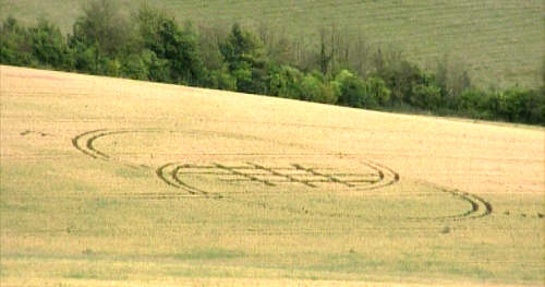 Woodborough Hill, Wiltshire crop circle, aerial photo 5