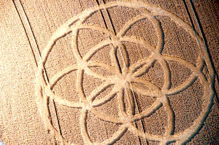 Broad Street, Kent crop circle, aerial photo 2