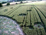 Adams Grave, Wiltshire crop circle, aerial photo 7